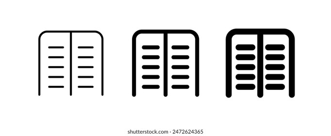Editable page column vector icon. Part of a big icon set family. Perfect for web and app interfaces, presentations, infographics, etc