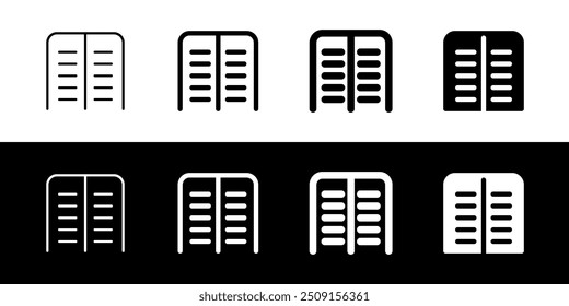 Icono de Vector de columna de página editable. Parte de una gran familia de iconos. Perfecto para interfaces de Web y App, presentaciones, infografías, etc