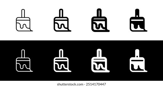 Editable paint brush, wall, house, painting, rennovation vector icon. Construction, tools, industry. Part of a big icon set family. Perfect for web and app interfaces, presentations, infographics, etc