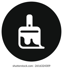 Editable paint brush, wall, house, painting, rennovation vector icon. Construction, tools, industry. Part of a big icon set family. Perfect for web and app interfaces, presentations, infographics, etc