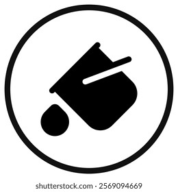 Editable paint bucket vector icon. Part of a big icon set family. Perfect for web and app interfaces, presentations, infographics, etc