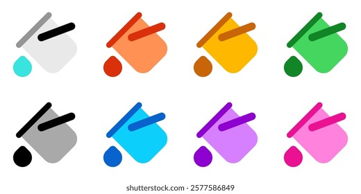 Editable paint bucket vector icon. Part of a big icon set family. Perfect for web and app interfaces, presentations, infographics, etc