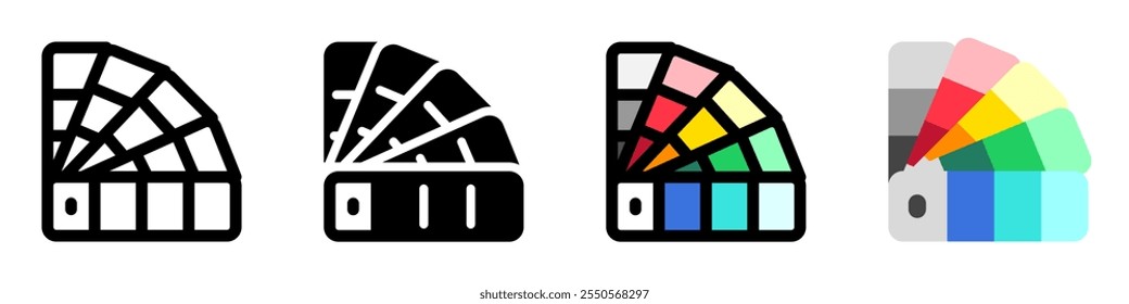 Editable paint, color palette, design, planning vector icon. Construction, tools, industry. Part of a big icon set family. Perfect for web and app interfaces, presentations, infographics, etc