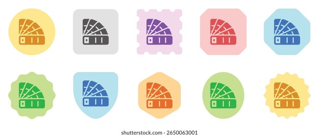 Editable paint, color palette, design, planning vector icon. Construction, tools, industry. Part of a big icon set family. Perfect for web and app interfaces, presentations, infographics, etc