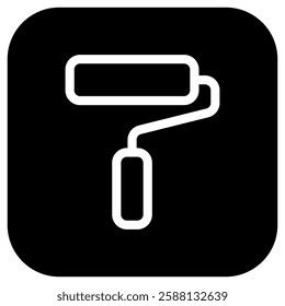 Editable paint roller vector icon. Property, real estate, construction, mortgage, interiors. Part of a big icon set family. Perfect for web and app interfaces, presentations, infographics, etc