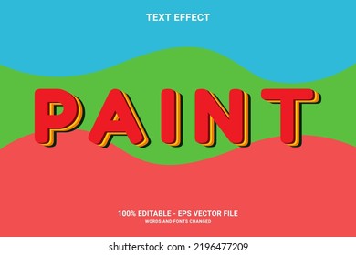 Editable Paint Text Effect For Marketing