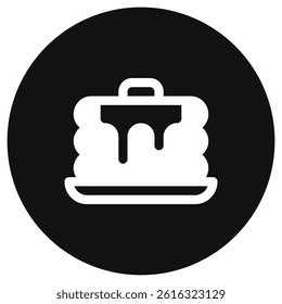 Editable pancake with maple syrup and butter vector icon. Bakery, cooking, food. Part of a big icon set family. Perfect for web and app interfaces, presentations, infographics, etc