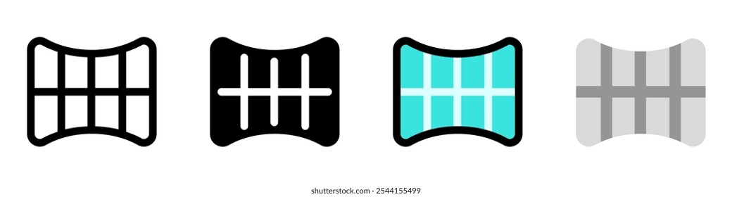 Editable panorama grid vector icon. Part of a big icon set family. Perfect for web and app interfaces, presentations, infographics, etc