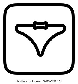 Editable panties, bikini, underwear vector icon. Clothing, fashion, apparel. Part of a big icon set family. Perfect for web and app interfaces, presentations, infographics, etc