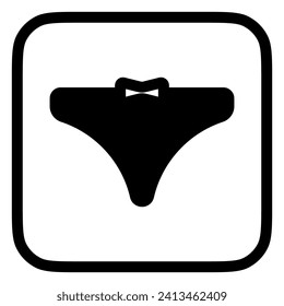Editable panties, bikini, underwear vector icon. Clothing, fashion, apparel. Part of a big icon set family. Perfect for web and app interfaces, presentations, infographics, etc
