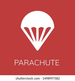 Editable  Parachute icon for web or mobile.