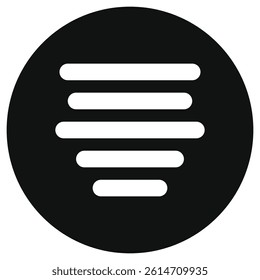 Editable paragraph center alignment vector icon. Part of a big icon set family. Perfect for web and app interfaces, presentations, infographics, etc