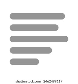 Editable paragraph left alignment vector icon. Part of a big icon set family. Perfect for web and app interfaces, presentations, infographics, etc