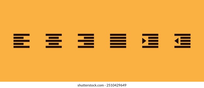 Editable paragraph left alignment vector icon. Perfect for web and app interfaces, presentations, infographics, etc