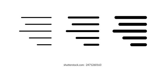 Editable paragraph right alignment vector icon. Part of a big icon set family. Perfect for web and app interfaces, presentations, infographics, etc