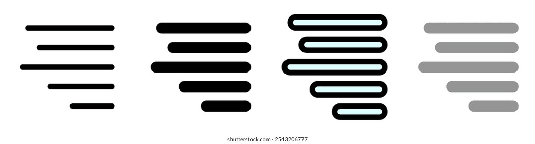 Editable paragraph right alignment vector icon. Part of a big icon set family. Perfect for web and app interfaces, presentations, infographics, etc