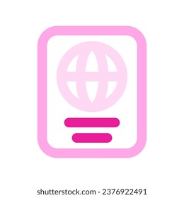 Editable passport vector icon. Part of a big icon set family. Perfect for web and app interfaces, presentations, infographics, etc