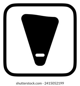 Editable pastry bag vector icon. Bakery, cooking, appliances, kitchenware, food. Part of a big icon set family. Perfect for web and app interfaces, presentations, infographics, etc