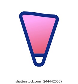 Editable pastry bag vector icon. Bakery, cooking, appliances, kitchenware, food. Part of a big icon set family. Perfect for web and app interfaces, presentations, infographics, etc