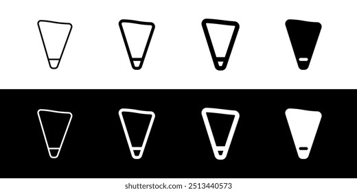 Editable pastry bag vector icon. Bakery, cooking, appliances, kitchenware, food. Part of a big icon set family. Perfect for web and app interfaces, presentations, infographics, etc
