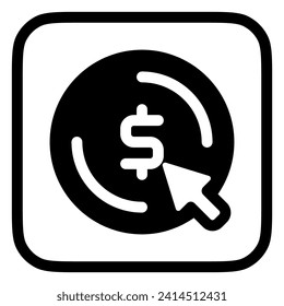 Editable pay per click vector icon. SEO, marketing, business. Part of a big icon set family. Perfect for web and app interfaces, presentations, infographics, etc