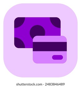 Editierbare Zahlungsmethode, Vektorgrafik, Bargeld, Geld-Symbol. Teil einer großen Icon-Set-Familie. Ideal für Web- und App-Interfaces, Präsentationen, Infografiken usw
