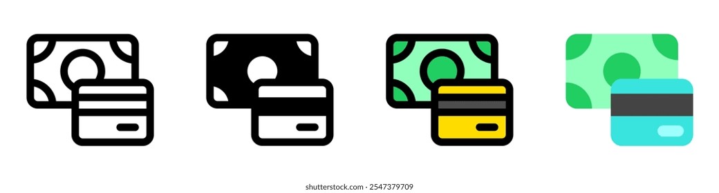 Editable payment method, card, cash, money vector icon. Part of a big icon set family. Perfect for web and app interfaces, presentations, infographics, etc