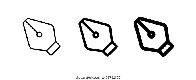 Editable pen tool vector icon. Part of a big icon set family. Perfect for web and app interfaces, presentations, infographics, etc