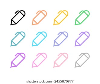 Editable pen, write vector icon. Part of a big icon set family. Perfect for web and app interfaces, presentations, infographics, etc