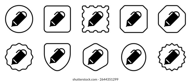 Editable pen, write vector icon. Part of a big icon set family. Perfect for web and app interfaces, presentations, infographics, etc