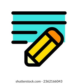 Editable pencil, writing vector icon. Email, text, app. Part of a big icon set family. Perfect for web and app interfaces, presentations, infographics, etc