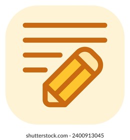 Editable pencil, writing vector icon. Email, text, app. Part of a big icon set family. Perfect for web and app interfaces, presentations, infographics, etc