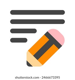 Lápiz editable, Vector de escritura. Correo electrónico, texto, App. Parte de una gran familia de iconos. Perfecto para interfaces de Web y App, presentaciones, infografías, etc