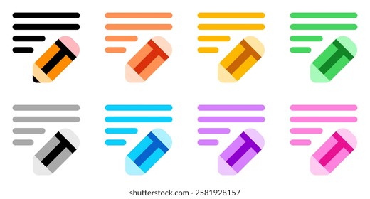 Editable pencil, writing vector icon. Email, text, app. Part of a big icon set family. Perfect for web and app interfaces, presentations, infographics, etc