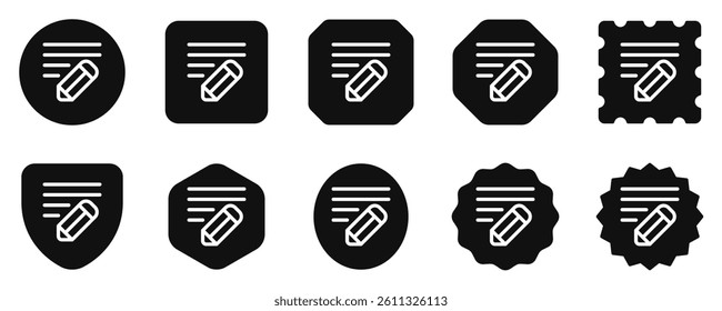 Editable pencil, writing vector icon. Email, text, app. Part of a big icon set family. Perfect for web and app interfaces, presentations, infographics, etc