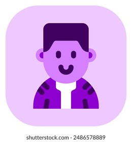 Editable person with army buzz flattop haircut avatar vector icon. User, profile, identity, persona. Part of a big icon set family. Perfect for web and app interfaces, presentations, infographics, etc