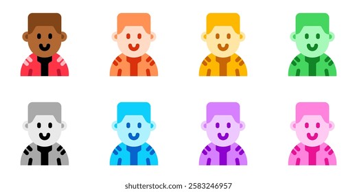 Editable person with army buzz flattop haircut avatar vector icon. User, profile, identity, persona. Part of a big icon set family. Perfect for web and app interfaces, presentations, infographics, etc