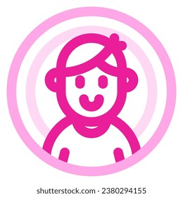 Editable person boy wearing t-shirt avatar vector icon. User, profile, identity, persona. Part of a big icon set family. Perfect for web and app interfaces, presentations, infographics, etc