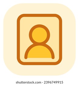 Editable person, portrait vector icon. Part of a big icon set family. Perfect for web and app interfaces, presentations, infographics, etc