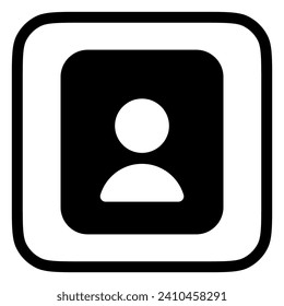 Editable person, portrait vector icon. Part of a big icon set family. Perfect for web and app interfaces, presentations, infographics, etc