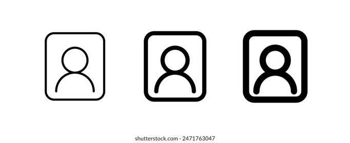 Editable person, portrait vector icon. Part of a big icon set family. Perfect for web and app interfaces, presentations, infographics, etc