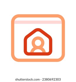 Editable personal website, online portfolio, freelancer vector icon. Remote work, job, profession. Part of a big icon set family. Perfect for web and app interfaces, presentations, infographics, etc