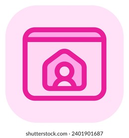 Editable personal website, online portfolio, freelancer vector icon. Remote work, job, profession. Part of a big icon set family. Perfect for web and app interfaces, presentations, infographics, etc