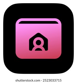 Sitio web personal editable, Cartera en línea, icono de Vector freelancer. Trabajo remoto, trabajo, profesión. Parte de una gran familia de iconos. Perfecto para interfaces de Web y App, presentaciones, infografías, etc