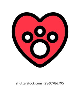 Mascota editable, icono vector de cuidado animal. Veterinaria, animal, cuidado de mascotas, tienda de mascotas. Parte de una familia de iconos grandes. Perfecto para interfaces de negocios, web y aplicaciones, presentaciones, infografías, etc.