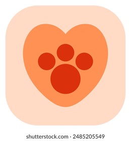 Icono de Vector de cuidado animal, mascota editable. Veterinario, animal, cuidado de mascotas, tienda de mascotas. Parte de una gran familia de iconos. Perfecto para empresas, Web e interfaces de App, presentaciones, infografías, etc