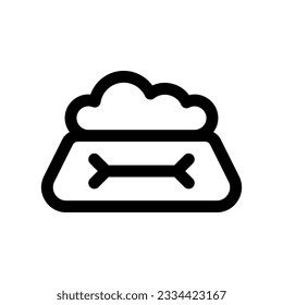 Editable pet food bowl vector icon. Veterinary, animal, pet care, pet shop. Part of a big icon set family. Perfect for business, web and app interfaces, presentations, infographics, etc