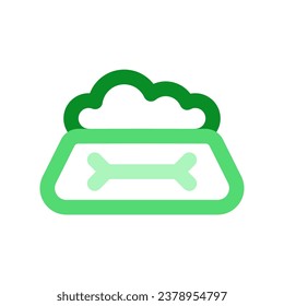 Bearbeitbare Haustierfutterschale Vektorsymbol. Veterinär-, Tier-, Haustier- und Tierpflege. Teil einer großen Icon-Set-Familie. Perfekt für Geschäfts-, Web- und App-Schnittstellen, Präsentationen, Infografiken usw.