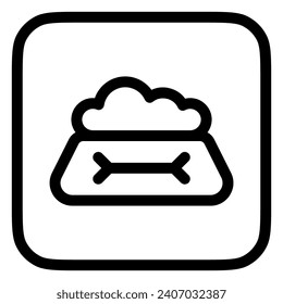 Editable pet food bowl vector icon. Veterinary, animal, pet care, pet shop. Part of a big icon set family. Perfect for business, web and app interfaces, presentations, infographics, etc