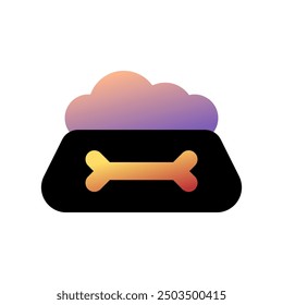 Editable pet food bowl vector icon. Veterinary, animal, pet care, pet shop. Part of a big icon set family. Perfect for business, web and app interfaces, presentations, infographics, etc